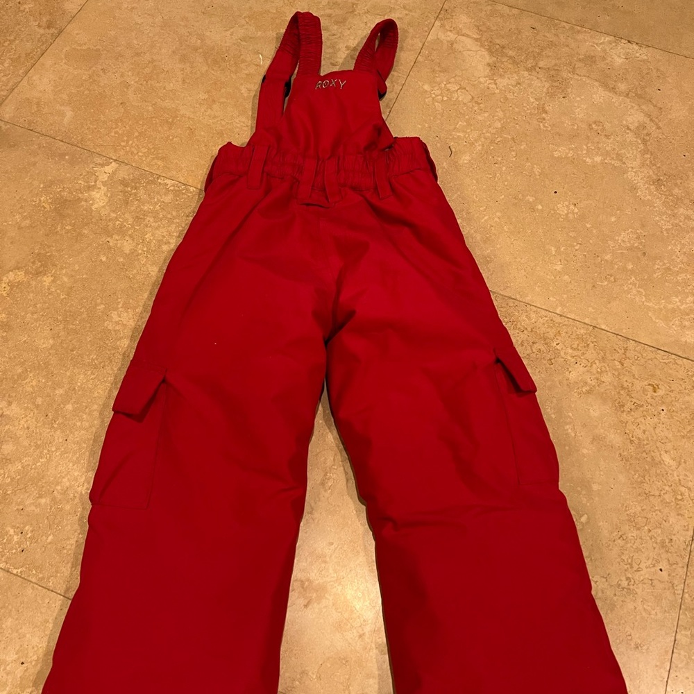 Girls size 4 ROXY snow bib